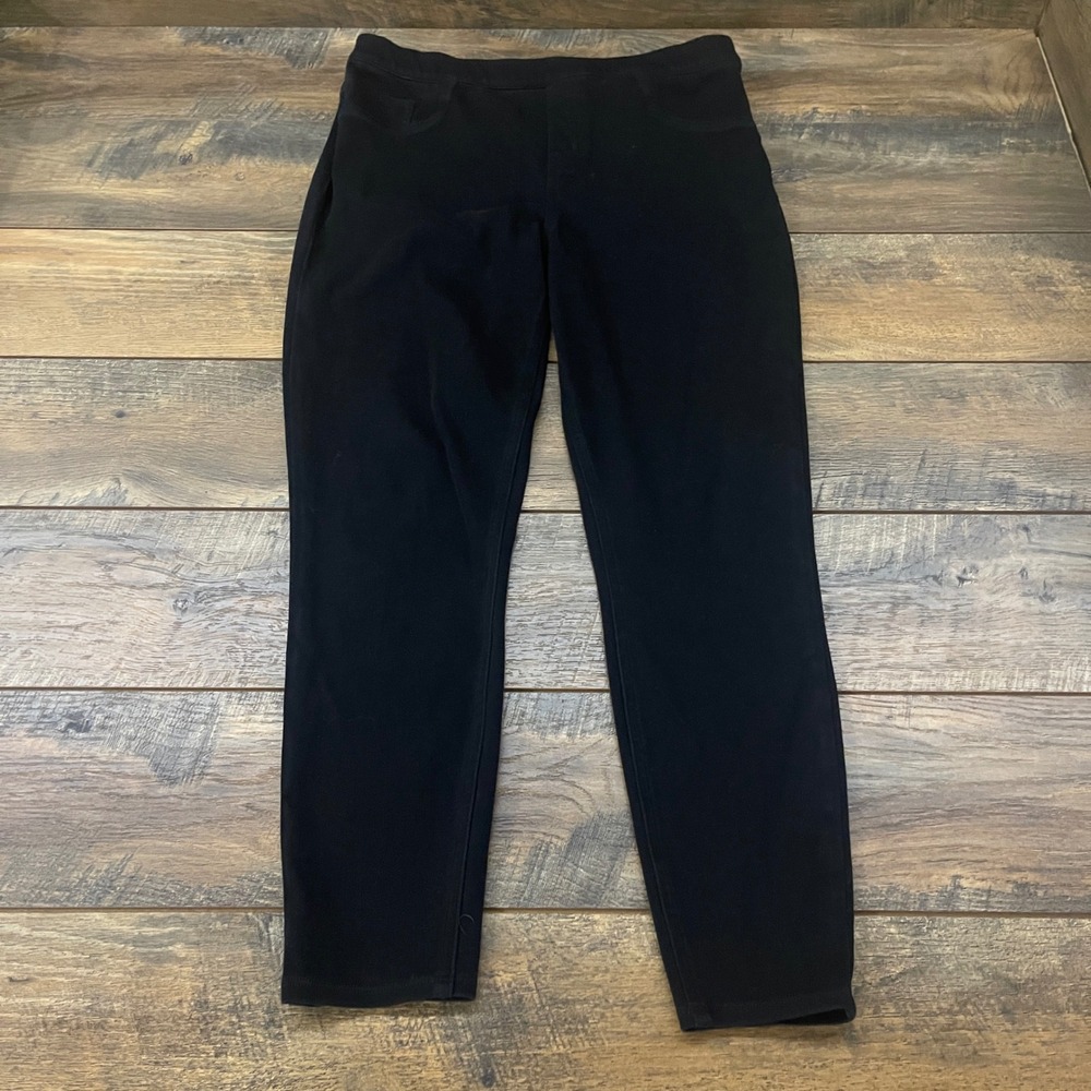 Spanx The Perfect Pant Slim Skinny Black Stretch Pull On Legging Womens XL